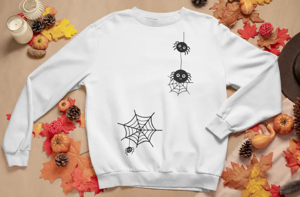 Embossed Spiders Sweatshirt