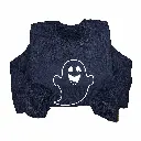 Embossed Happy Ghost Sweatshirt