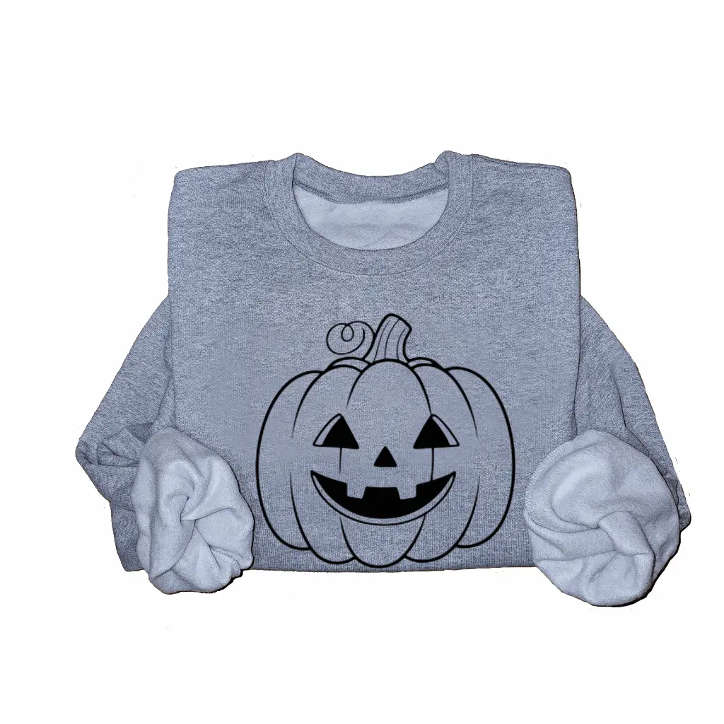 Embossed Pumpkin Sweatshirt
