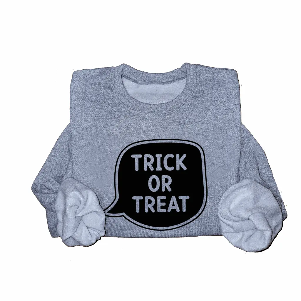 Embossed Trick or Treat Sweatshirt