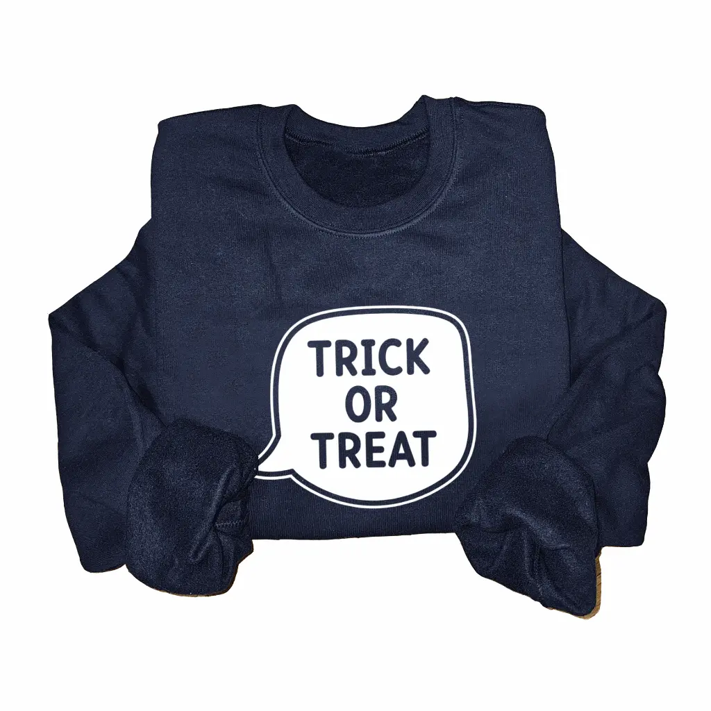 Embossed Trick or Treat Sweatshirt