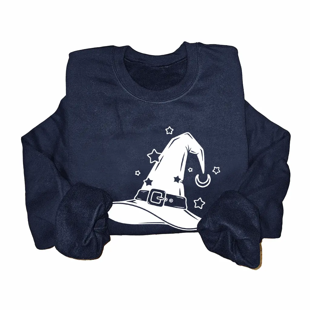 Embossed Witch Hat Sweatshirt