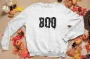 Embossed Boo Sweatshirt