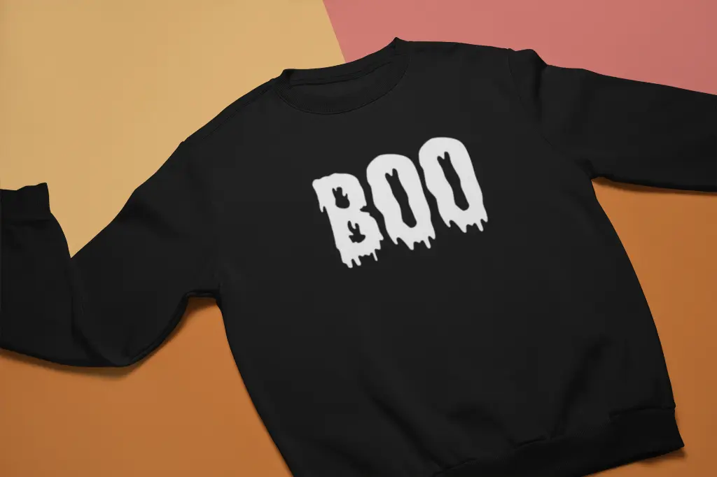 Embossed Boo Sweatshirt