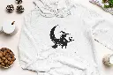 Embossed Moon Witch Hoodie
