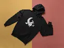 Embossed Moon Witch Hoodie