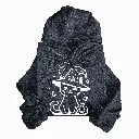 Embossed Autumn Cat Hoodie