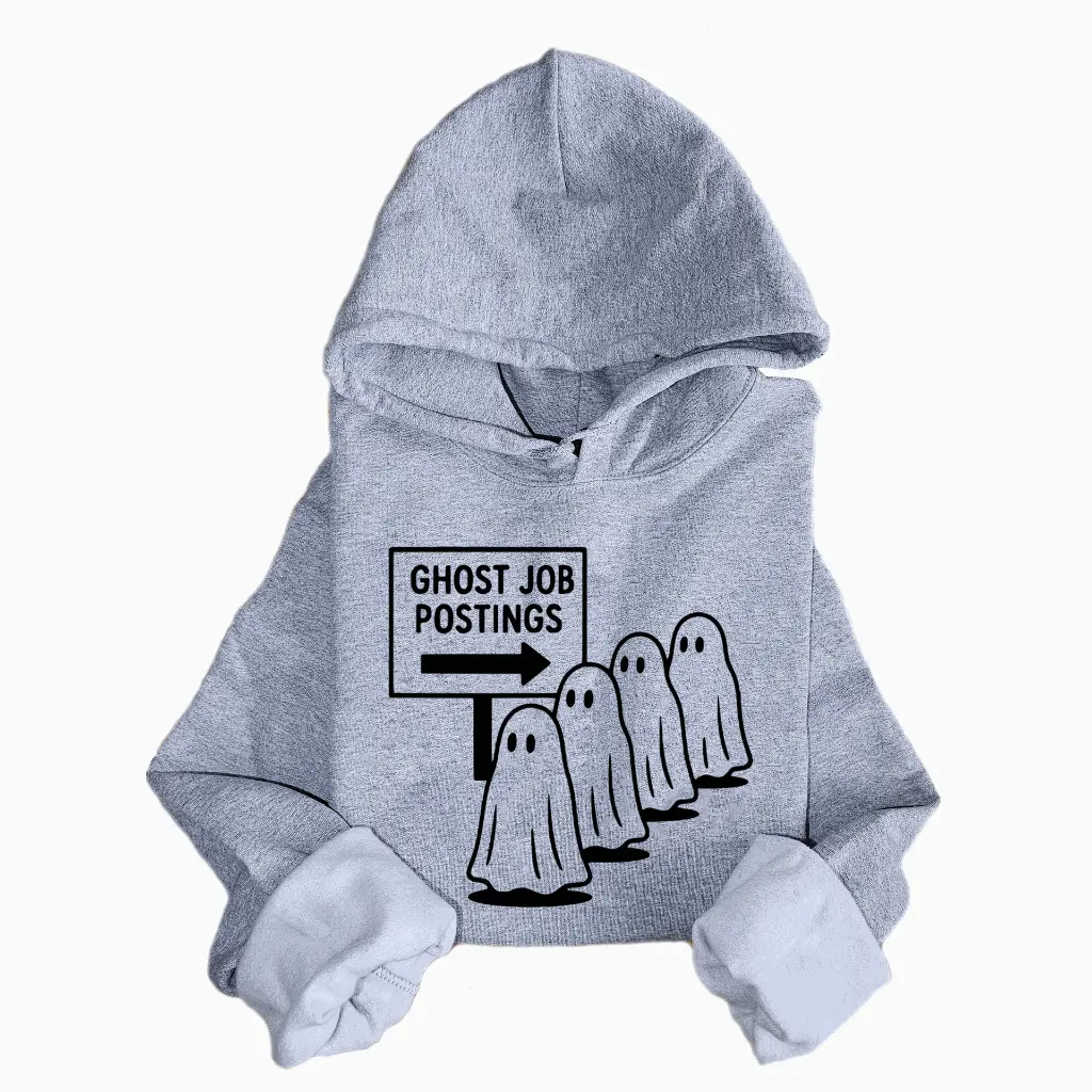 Embossed Ghost Job Posting Hoodie