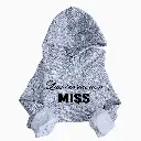 Personalized Embossed Last season as a miss Hoodie B&W