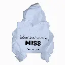 Personalized Embossed Last season as a miss Hoodie B&W