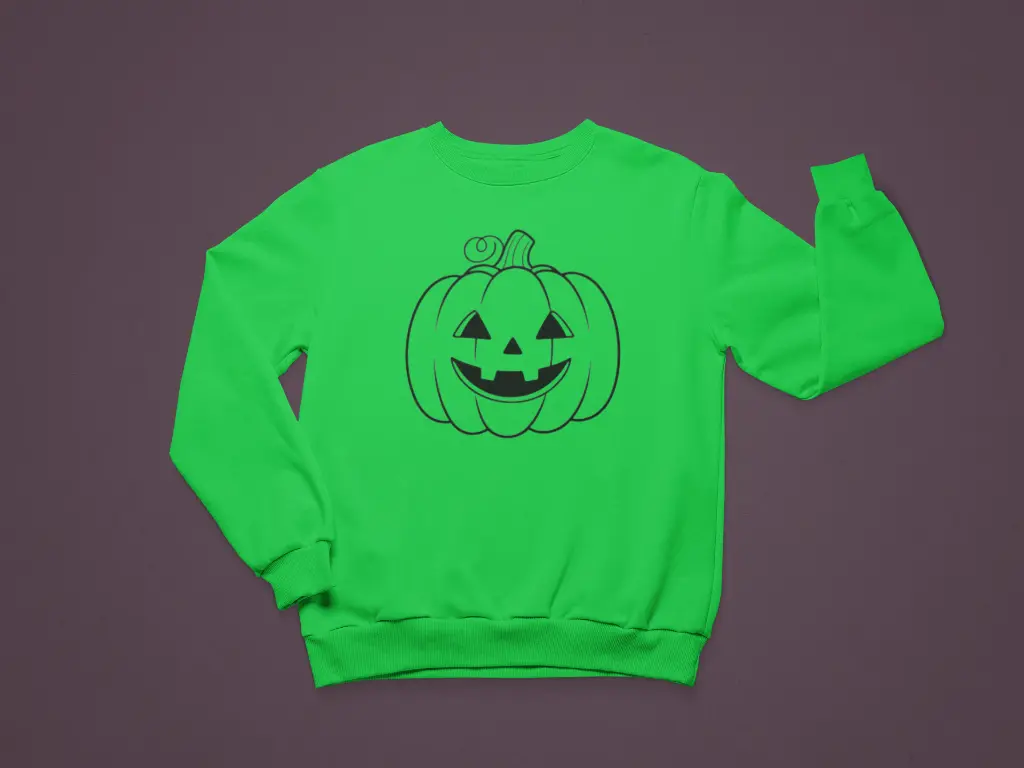 Embossed Pumpkin Sweatshirt