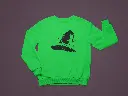 Embossed Witch Hat Sweatshirt