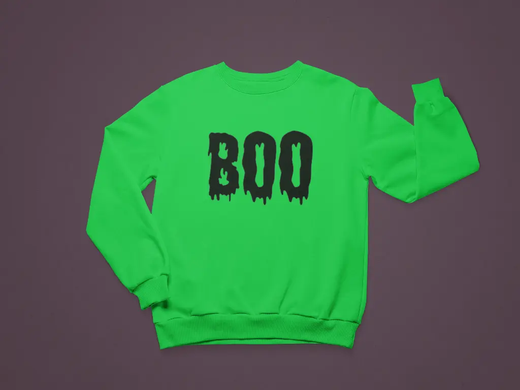 Embossed Boo Sweatshirt