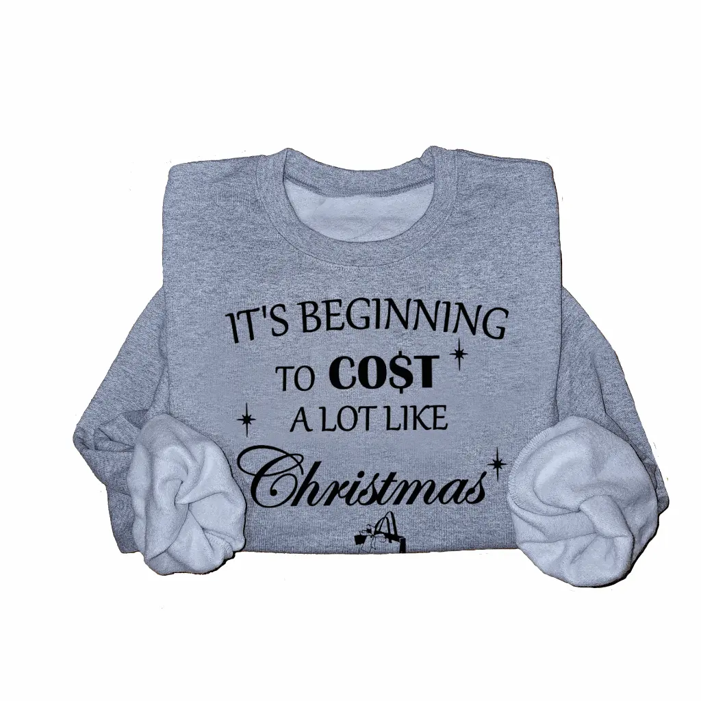 Embossed Cost like Christmas Sweatshirt