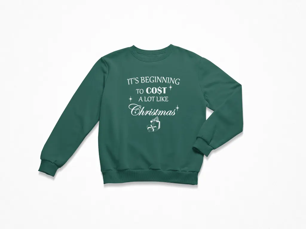 Embossed Cost like Christmas Sweatshirt
