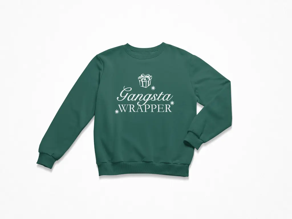 Embossed Gangsta Wrapper Sweatshirt