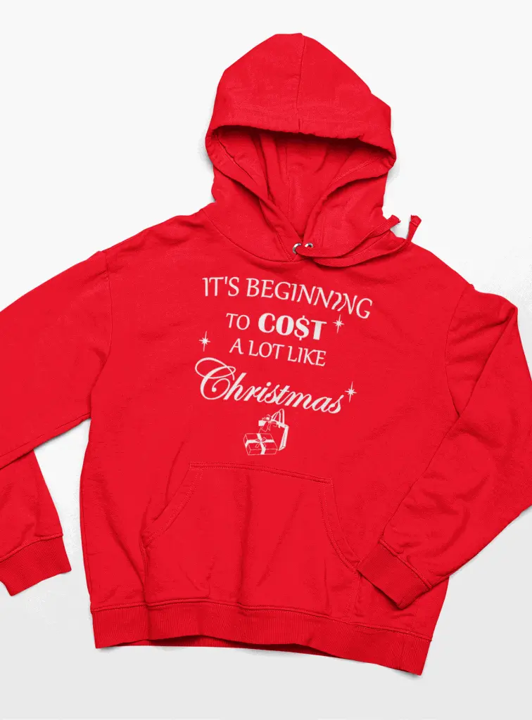 Embossed Cost like a Christmas Hoodie