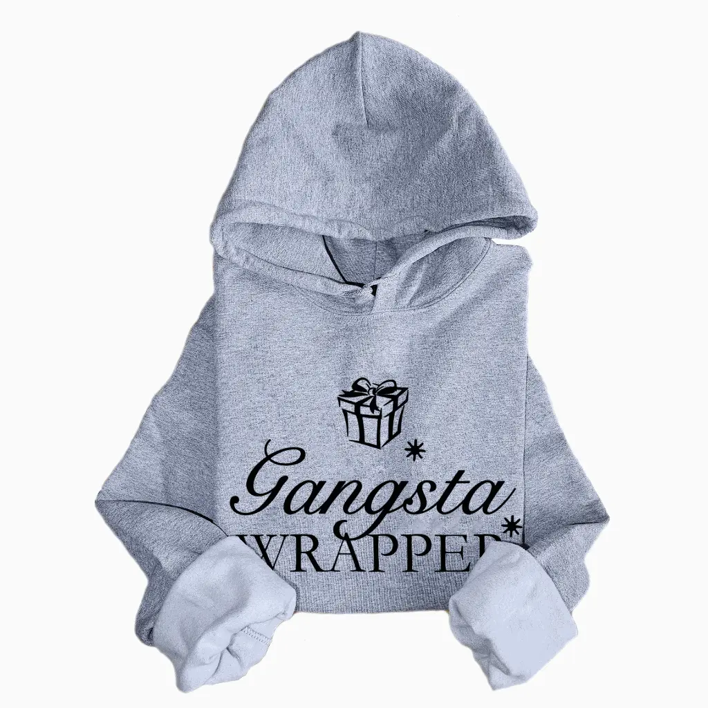 Embossed Gangsta Wrapper Hoodie