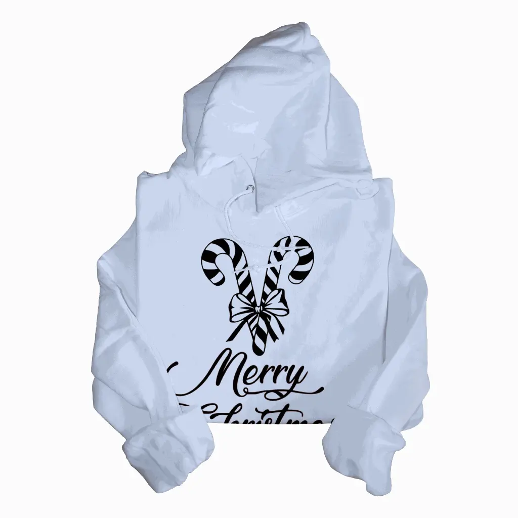 Embossed Candy Cane Hoodie