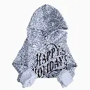 Embossed Happy Holidays Hoodie