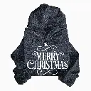 Embossed Merry Christmas Hoodie