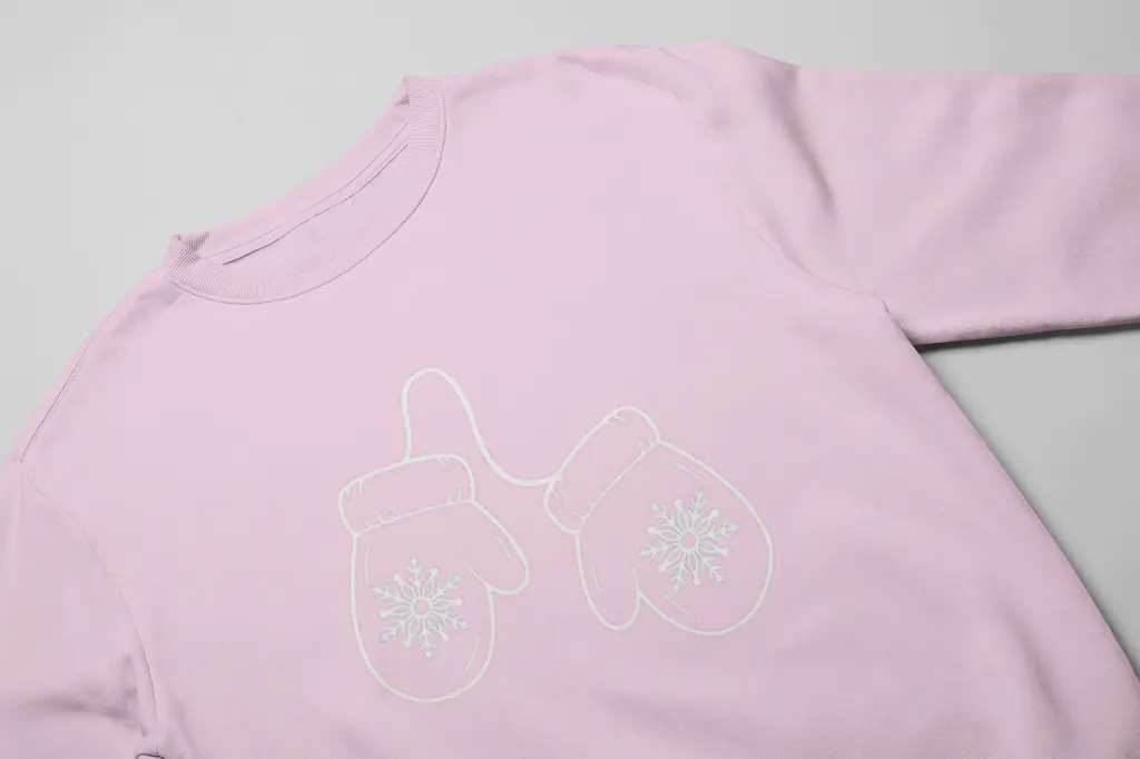 Embossed Mittens Sweatshirt