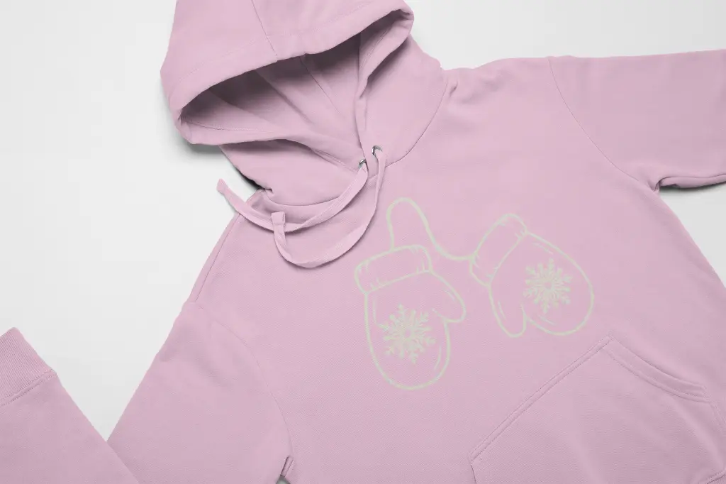 Embossed Mittens Hoodie