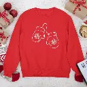 Embossed Mittens Sweatshirt