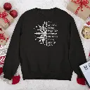 Embossed Snowflake Sweatshirt