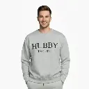 Personalized Embossed HUBBY Sweatshirt Contrast