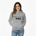 Personalized Embossed Last season as a miss Hoodie B&W