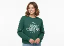 Embossed Merry Christmas Sweatshirt