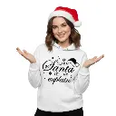 Embossed Santa let me explain Hoodie