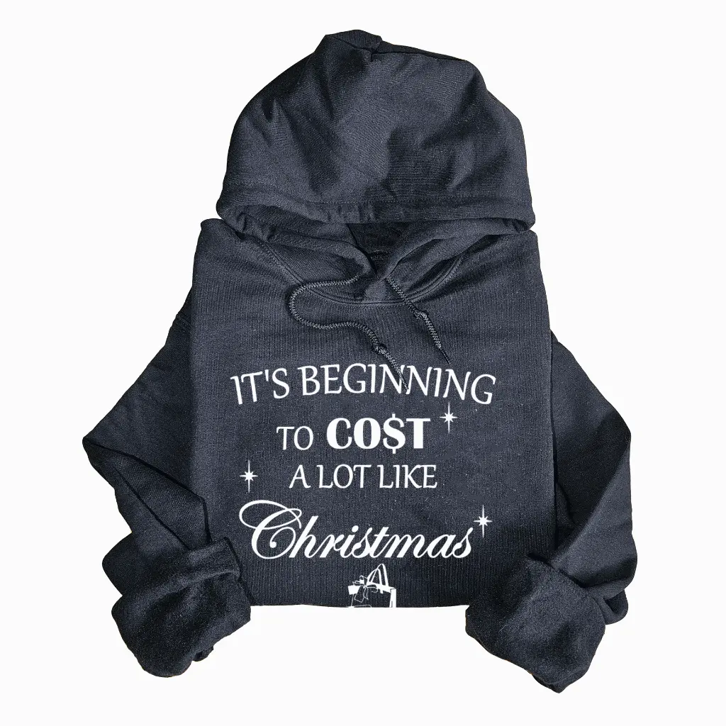 Embossed Cost like a Christmas Hoodie