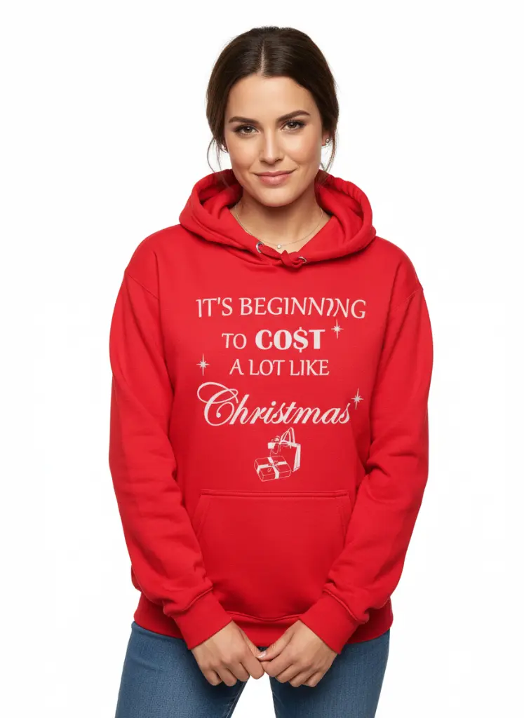 Embossed Cost like a Christmas Hoodie