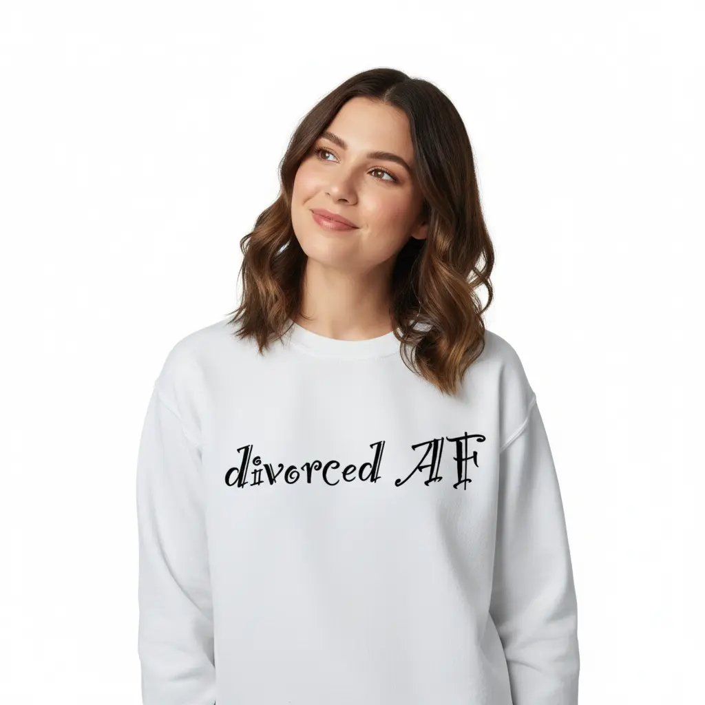 Embossed Divorced Sweatshirt