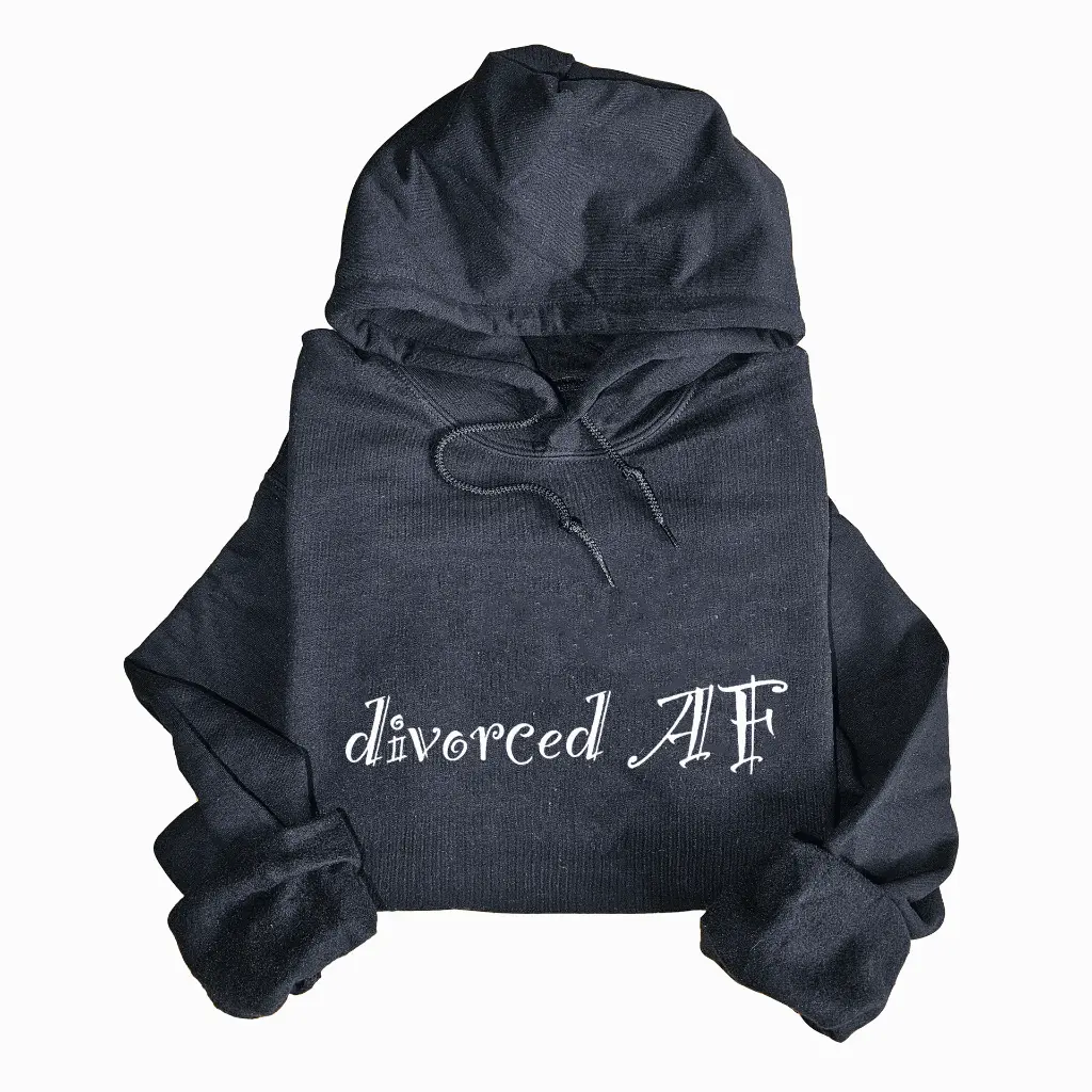 Embossed Divorced AF Hoodie
