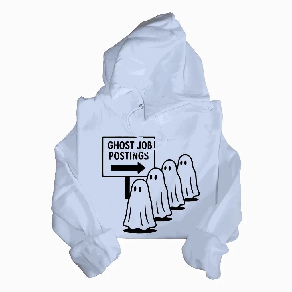 Embossed Ghost Job Posting Hoodie