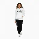 Personalized Embossed Puff WIFEY Hoodie & Joggers Set Contrast