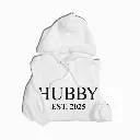 Personalized Embossed HUBBY Hoodie Contrast