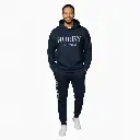 Personalized Embossed Puff HUBBY Hoodie & Joggers Set Contrast