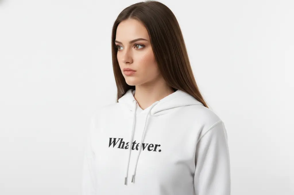 Whatever. - Embossed Puff Hoodie