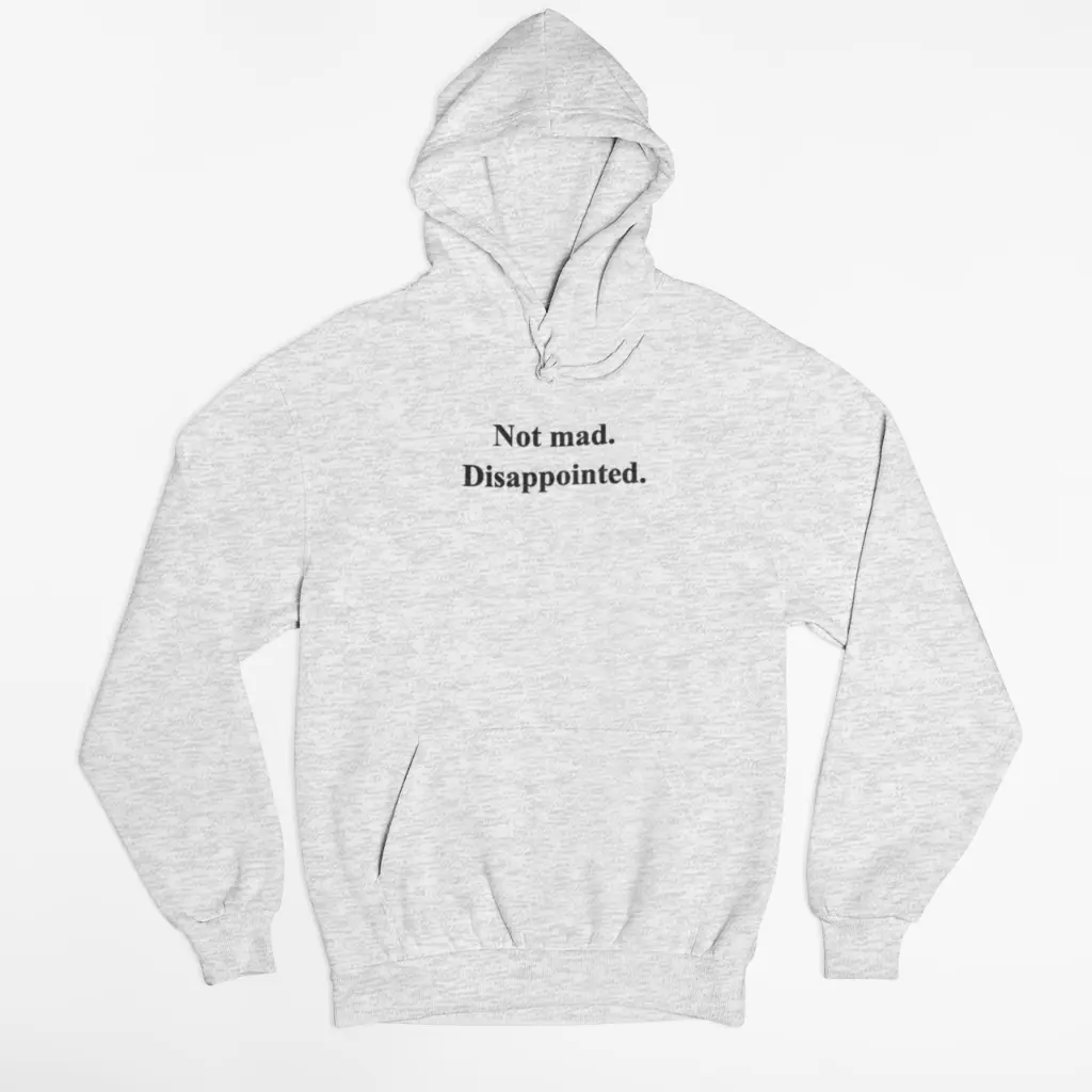 Disappointed. - Embossed Puff Hoodie