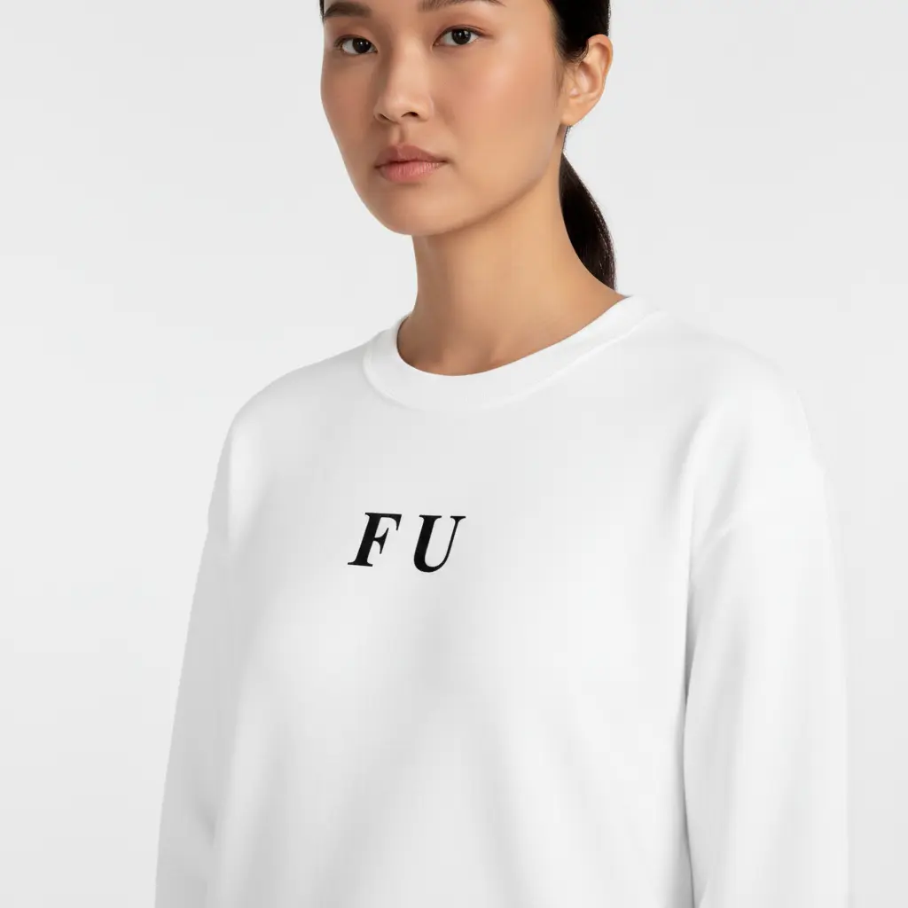 F U - Embossed Puff Sweatshirt