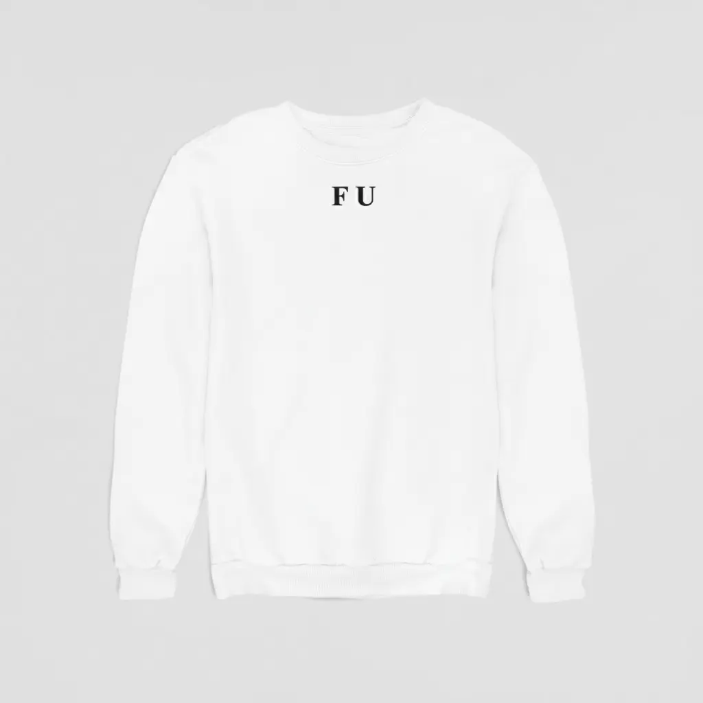 F U - Embossed Puff Sweatshirt