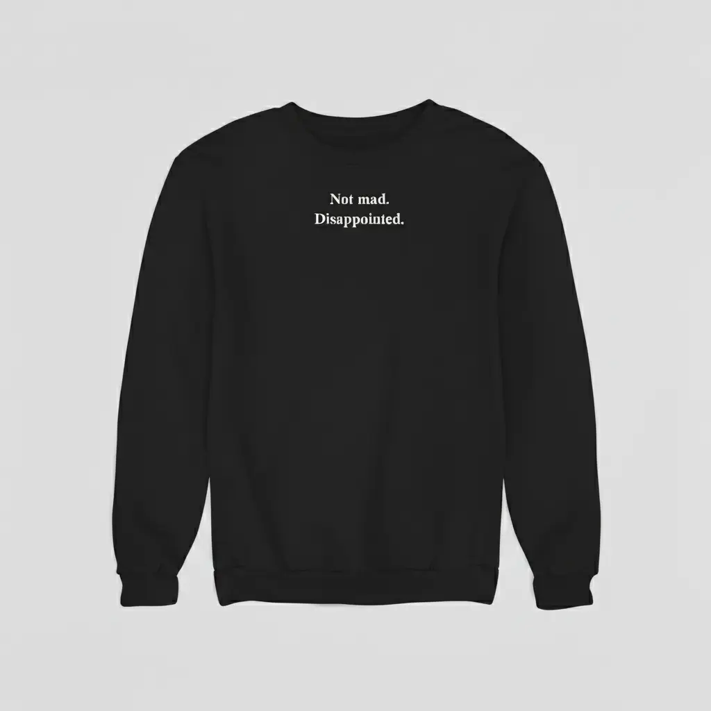 Disappointed. - Embossed Puff Sweatshirts