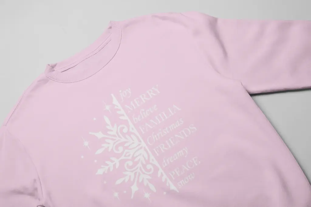 Embossed Snowflake Sweatshirt