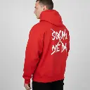 Social Media - Embossed Puff Back Hoodie