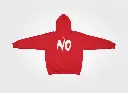 No - Embossed Puff Back Hoodie