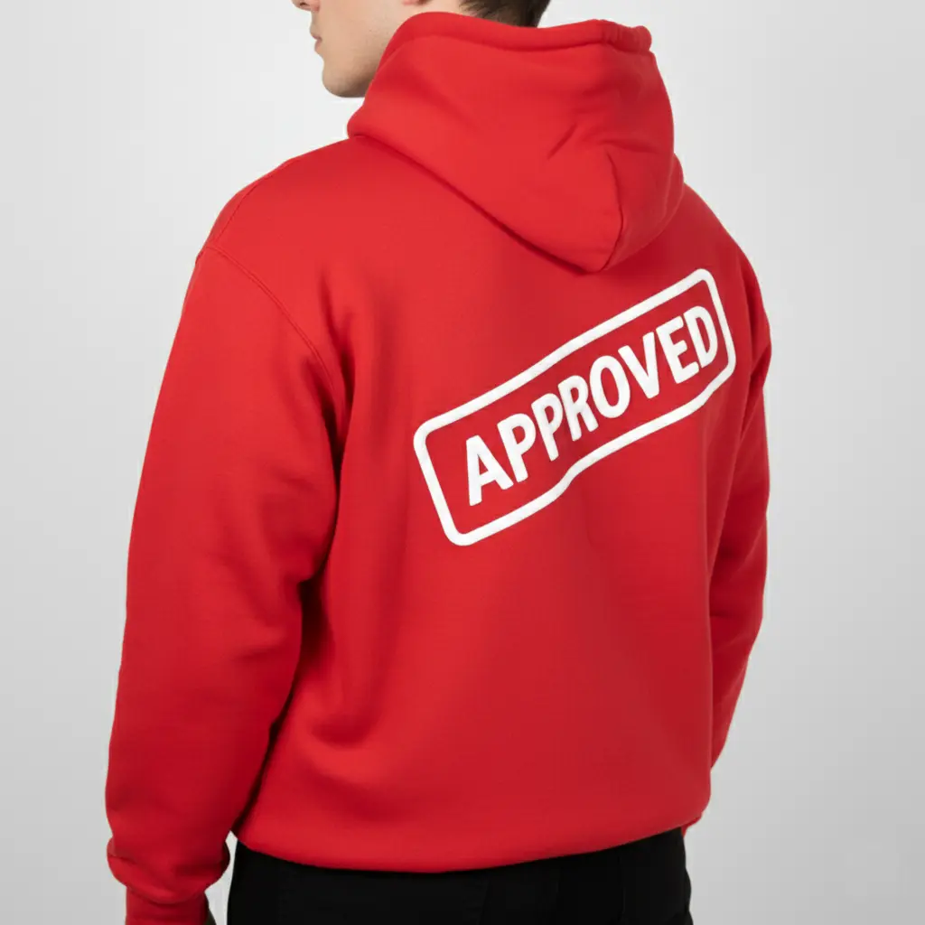 Approved - Embossed Puff Back Hoodie